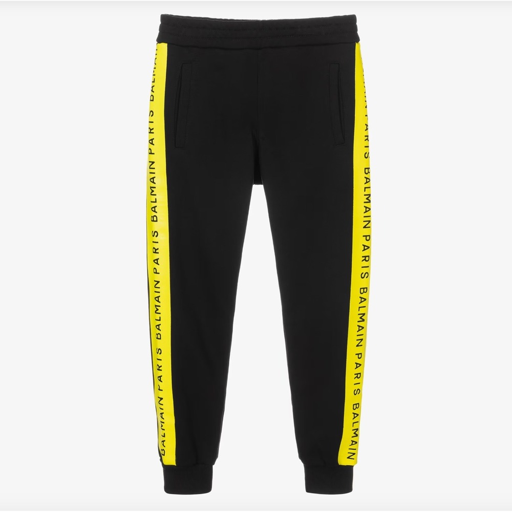 BALMAIN Teen‎ Spell Out Stripe Jogger Sweatpants